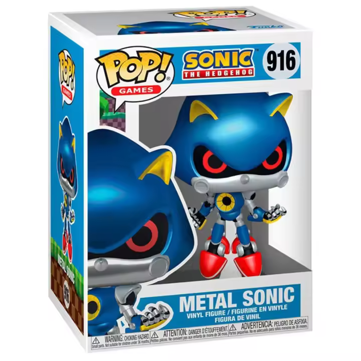 Funko ¡el Erizo Pop! Juegos Figura De Metal Sonic 9 Cm - 1