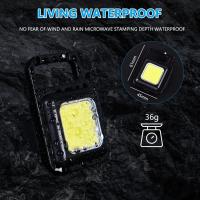 El interior pequeña, lavero LED recargable de 1000 lúmenos, Luz de Bolsillo portátil con soporte plegable, [Clase Energética A +++] - details 2