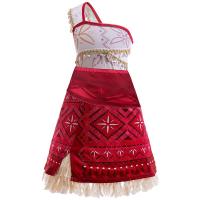 Disfraz De Princesa Moana Para Niñas Conjunto De Cosplay Con Vestido Y Accesorios Estilo De Cumpleaños Regalo Para Niñas De 4 a 6 Años - details 2