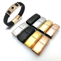 Cierre Magnético De Acero Inoxidable Para Pulsera De Cuerda De Cuero Hebilla De Joyería DIY Con Agujero Accesorios De Joyería - details 8