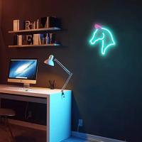 Luz De Neón LED Con Forma De Cabeza De Caballo Para Decoración De Habitaciones Regalos Para Cumpleaños Navidad Para Niños Niñas Mujeres Novia Esposa Hija - details 3