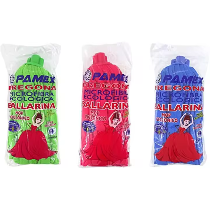 Pamex Fregona Microfibra Ballarina Tricolor 3 UNI - 1