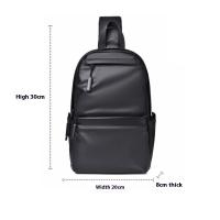 Bolsa De Pecho Para Hombre Moda Tendencia Gran Capacidad Bolsa Cruzada Multi-capas Ideal Para Salir Viaje Uso Diario - details 1