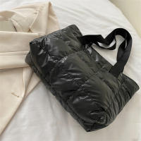 Bolso De Mujer De Moda Tote Gran Capacidad Bolsos De Mano Con Asa Superior Cuadrada Quilted Sólida Para Trabajo En La Oficina - details 0