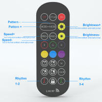 Lámpara De Ambiente LED RGB Para Decoración De Habitación Y Juego De PC Luz Nocturna Bluetooth Para Mesa Y TV Iluminación De Modo Contemporáneo - details 2