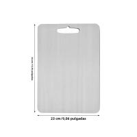 Tablas De Corte De Acero Inoxidable 304 De Grado Alimenticio Doble Cara Para Cocina Resistente Al Desgaste Fácil De Limpia - details 7