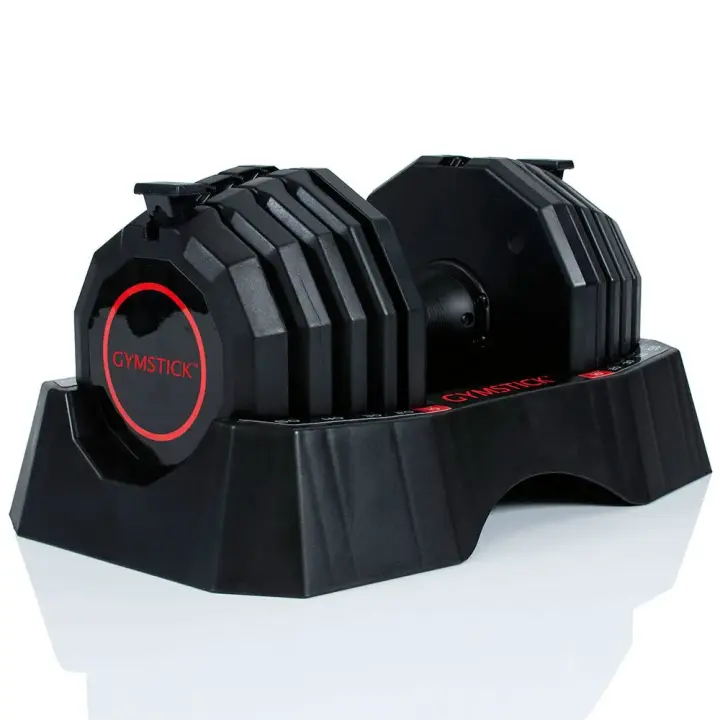 Material musculación Mancuernas Gymstick Mancuerna Quick-lock 22.5kg Negro - 1