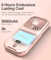 Ventilador De Cuello Portátil Recargable USB Con 4 Velocidades Ajustables Y Bajo Ruido Alta Durabilidad Disipación Rápida De Calor Sin Ruido Fresador De Aire - details 6