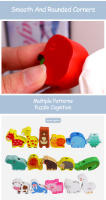 Juguetes Educativos De Madera Con Cuentas Para Bebés 42pcs DIY Montessori Juegos De Aprendizaje Con Frutas Y Animales Para Niños - details 9