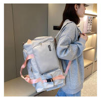 Bolsa De Deporte Para Mujer Bolsa De Mano Seca Y Húmeda Viaje Fitness Exterior Bolsa De Hombro Cruzada Weekender Duffel Nylon Negro Rosa Gris Morado Azul Verde - details 15