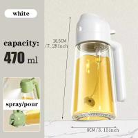 Pulverizador de aceite de cocina de doble uso, bote de vidrio a prueba de fugas, para el hogar - details 8