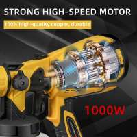 850W High Power Electric Spray Gun 1400ML HVLP Paint Sprayer Auto Furniture Steel Coating Airbrush 4 Nozzle Easy Spraying 220V - details 4
