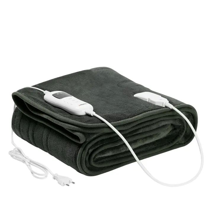 AREBOS Manta Electrica - 180 x 200 cm - 9 Niveles de Temperatura - 1 a 9 horas - Incluye controlador - 1