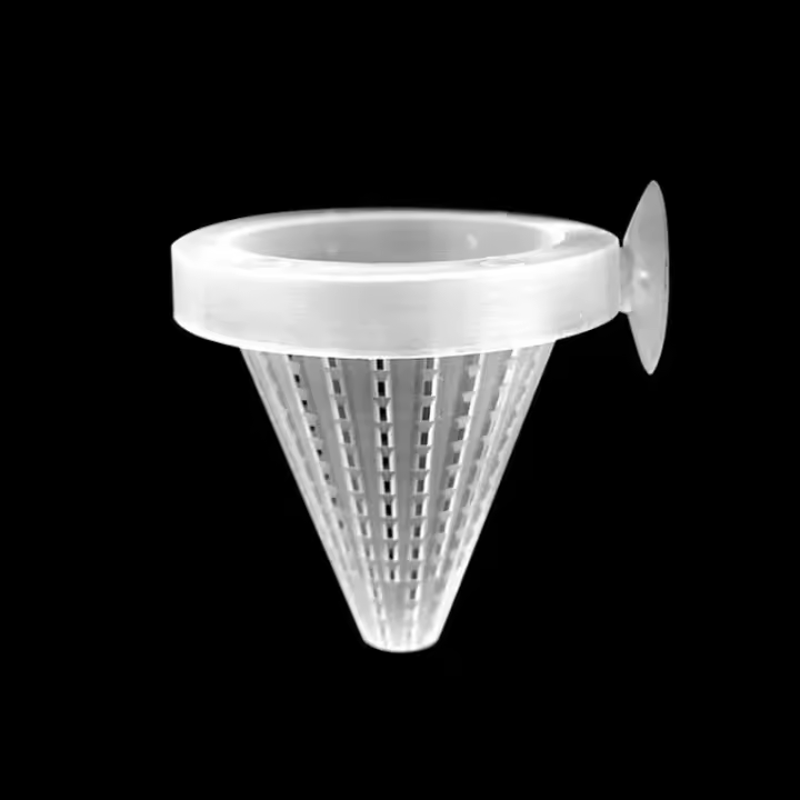 Juego De Alimentador De Acuario Con Ventosa Para Peces Y Cucarachas Rojas Tapered Hopper Basket De Plástico Para Alimentación De Tanque De Peces - 1