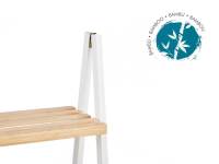 STARLEY- BERILO Estanteria Escalera  Estantes Bambú Blanco 3  estante30 x 40,3 x 81,5 cm. 4 estante 30X40X109cm - details 1