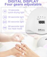 Lámpara para secador de uñas, secador de uñas de 120 W, lámpara de uñas Profesional, lámpara UV LED, sensor intelente - details 2