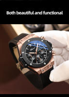 Reloj De Pulsera Masculino De Lujo CHENXI Con Dial Luminoso Y Cronógrafo Resistente Al Agua Y Shock Reloj Casual De Moda Creativa - details 3