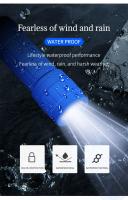 Linterna LED Portátil Lightweight De Plástico Con 9 Luces Batería Recargable Para Ciclismo Senderismo Camping Actividades Al Aire Libre - details 8