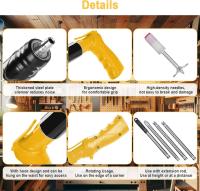 Kit Clavadora Hormigón 120 Clavos + Varilla Extensible | 5 Niveles y Rotación 360° para Instalación Muro/Madera/Hogar con Maletín - details 4