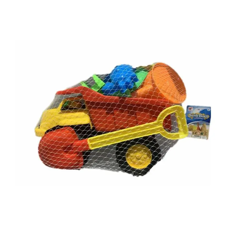 CAMION VOLQUETE GRANDE CON CUBO PLAYA Y ACCESORIOS DE PANRITOS - 1