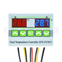 Controlador De Temperatura Digital ZFX-ST3012 Con Pantalla LED Doble Termostato Inteligente Para Interior Cargador - details 3