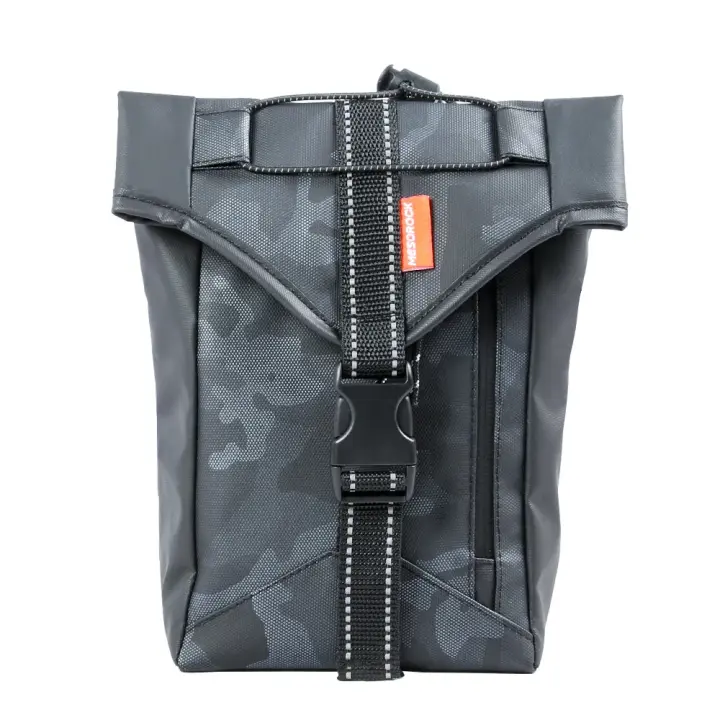 Bolsa De Pierna Para Motocicleta De Cuero Resistente Al Agua Con Reflejos Portátil Accesorios Para Bicicletas Y Motocicletas - 1