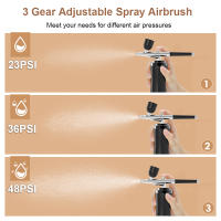 Kit De Aerógrafo Inalámbrico Con Compresor Aerógrafo Portátil Manejable Para Pintura De Pasteles Decoración De Uñas Arte De Modelos Coloreado - details 2