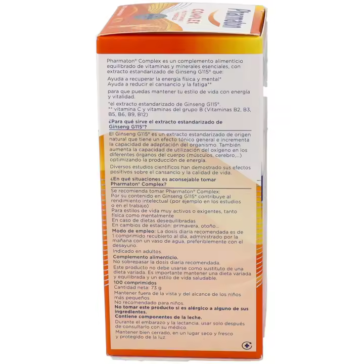 Pharmaton Complex Multivitaminas y Minerales Comprimidos - 1