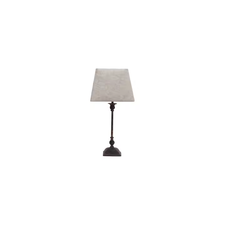 Lámpara de Mesa FABRILAMP FAB 134671002 | Sobremesa Percasol 1xe27 Marrón Rústico 52x25x25 Cm - Diseño Elegante - 1