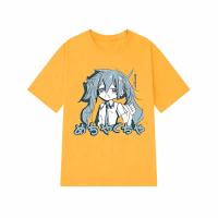 Camiseta De Algodón Para Mujer Estilo Japonés Y2K Anime Streetwear Casual Grande Manga Corta Hip-hop Harajuku Tops De Verano - details 5