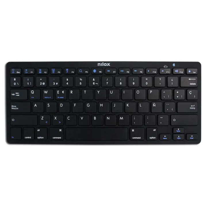 Teclado nilox nxkb01b bluetooh negro -  Recíbelo en 2-3 días laborables - 1