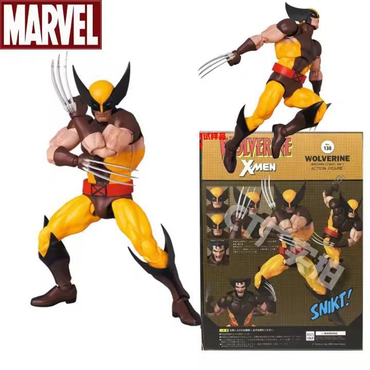 Figura De Acción Wolverine Ct Mafex 138 Set De Juguetes De Alta Calidad Muñeco Móvil Estatua Coleccionable Decoración Regalos De Halloween Y Navidad Para Adultos - 1