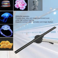 Proyector 3D Holográfico Con Ventilador 16.5 Pulgadas 2000x224 WiFi LED 100-240V Para Publicidad En Tiendas Y Negocios - details 0