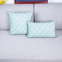 Funda De Cojín Miater Clásica De Dutchfleece Cuadros Con Bola 100% Poliéster Decorativa Para Sofa Asiento Silla Coche - details 3