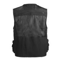 Chaleco De Pesca Transpirable Con Bolsillos De Cierre Para Actividades Al Aire Libre Y Viajes De Verano Chaleco De Trabajo De Malla Polyester Impermeable - details 14