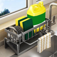 Estante De Acero Para Cocina Con Forma De Cabeza De Dragón Rack De Almacenamiento Para Enjuagues Y Paños De Limpieza En El Fregadero - details 1