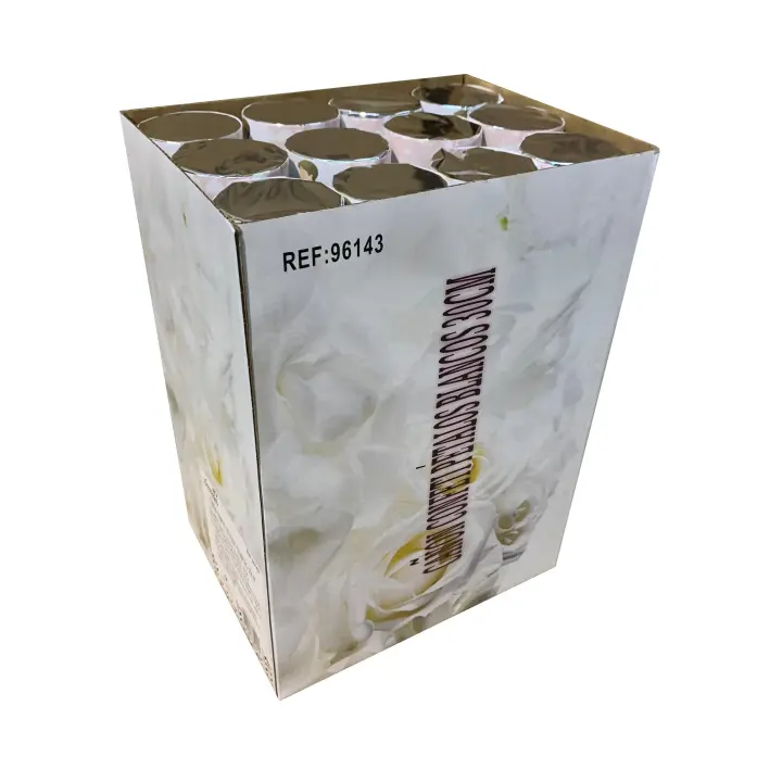 PACK DE 12 CAÑONES DE CONFETI CON FORMA DE PETALOS BLANCOS 30CM SINI - 1