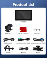 Pantalla Táctil IPS De 7" JMCQ Para Motocicleta Con DVR Dashcam Wireless Carplay Android Auto Cámara Frontal Y Trasera Grabadora Impermeable IPX7 - details 26
