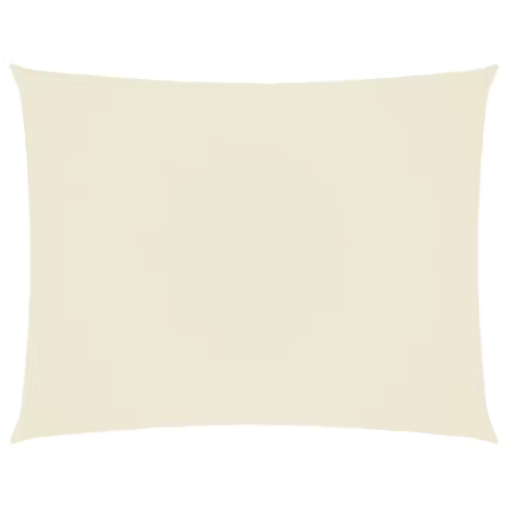 vidaXL Toldo de vela rectangular tela Oxford color crema 4x6 m - 1