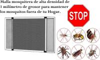 MAXHOME--Mosquitera extensible de aluminio blanco, Mosquitera fija extensible color blanco adaptable a ventanas, anti-insectos (mosquitos o moscas) - details 7