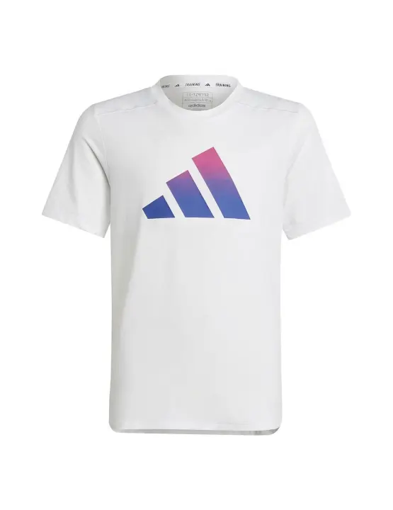 Camiseta Niño adidas Icons Aeroready Blanca - 1