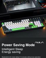 Teclado Mecánico AULA F98X 99 Teclas Tri-modo Intercambiable RGB Ajustable Para Juegos De Esports Con Interruptores Magnéticos - details 17