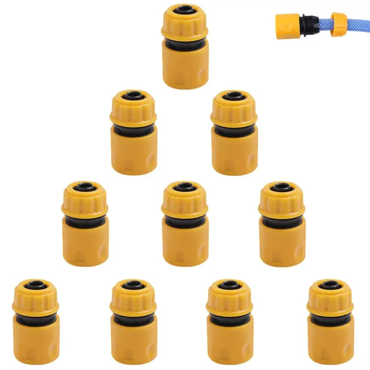 Conector de manguera de 10 piezas, conector de manguera de jardín, conectores rápidos de manguera, conector rápido de manguera de jardín, para accesorios y herramientas de manguera de jardín - 1