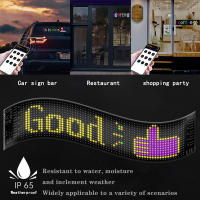 Panel De Pantalla LED Matriz De Pixeles Bluetooth APP Para Coche Hotel Bar Programmable LED Flexible Display Luz Nocturna DIY - details 6
