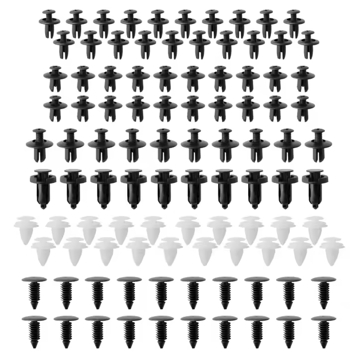 Kit De Clavos Y Retenedores Universales Para Honda Civic Y Accord 100 Piezas Para Panel De Puerta De Coche Grille De Parachoques Y Protecciones Contra Barro - 1