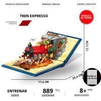 Bloques De Construcción De Tren Mágico Para Niños Modelo De Mundo De Brujo Creativo Y Educativo Con 889 Piezas Regalo Ideal Para Jóvenes Y Adultos - details 5