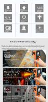 Termómetro Digital Infrarrojo No Contacto Con Luz Alarmante Medidor De Temperatura Láser Pyrometer Imager Higrómetro Para Industrial - details 1