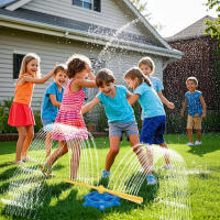 Juguete Deportivo Para Niños Rosca De Rociador Circular Juego Al Aire Libre Para Jardín Piscina Con Sprinkler Rotativo - details 4