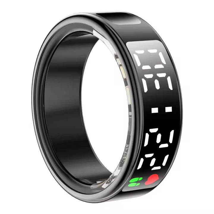 Anillo intelligiente Pantalla tactil frecuencia cardiaca Podómetro Sueño Ejercicio Mando a Distancia Tomar foto - 1