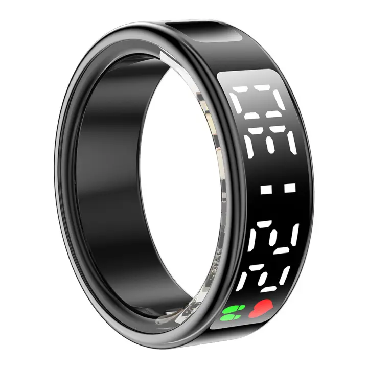 Anillo intelligiente Pantalla tactil frecuencia cardiaca Podómetro Sueño Ejercicio Mando a Distancia Tomar foto - 1